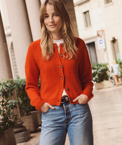 Everly Cable Knit Cardigan