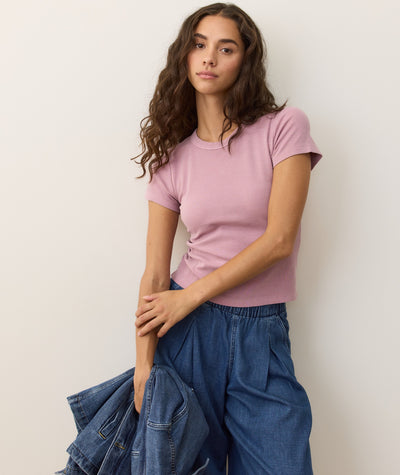 Lexi Rib Sun-In Crew Tee