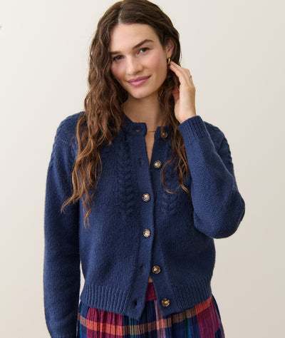 Everly Cable Knit Cardigan