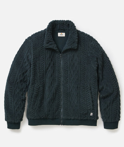 Jacquard Sherpa Full Zip Jacket