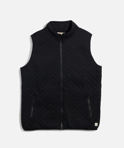 Men's Corbet Full Zip Vest in Black