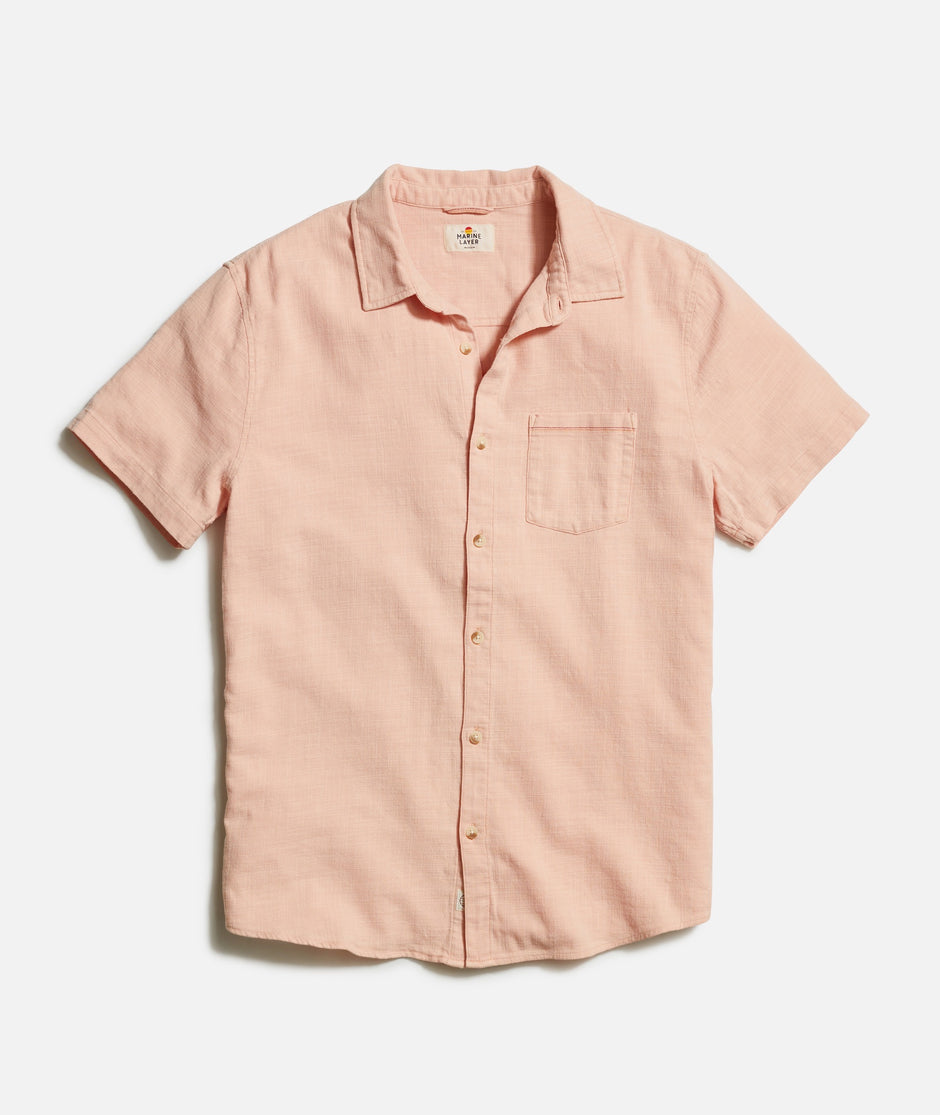 Stretch Selvage Short Sleeve Shirt