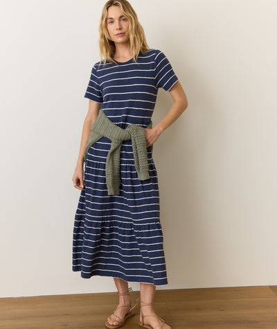 Sadie Vintage Slub Midi Dress