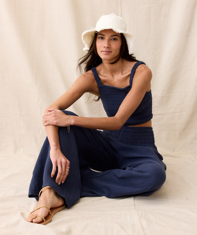 Sophia Double Cloth Palazzo Pant