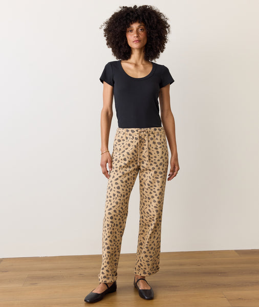DITSY PRINT DRAWSTRING BARRELL PANTS main image 0