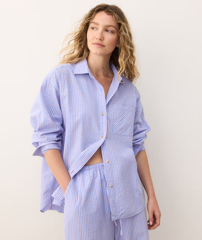 Gracey Oversized Seersucker Shirt