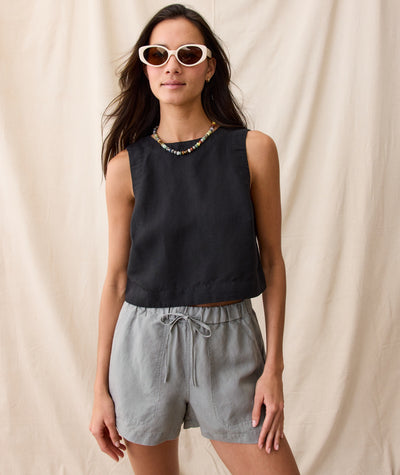 Linen Drawstring Short