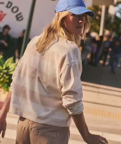 Luxe Sueded Polo Tee