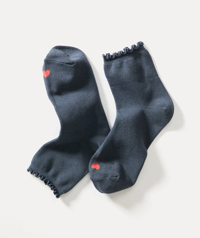 Ruffle Crew Sock