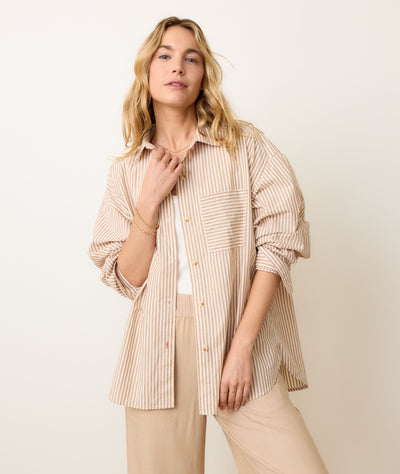 Gracey Oversized Shirt in Cali Poplin