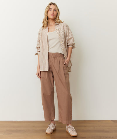 Kyra Poplin Barrel Pant