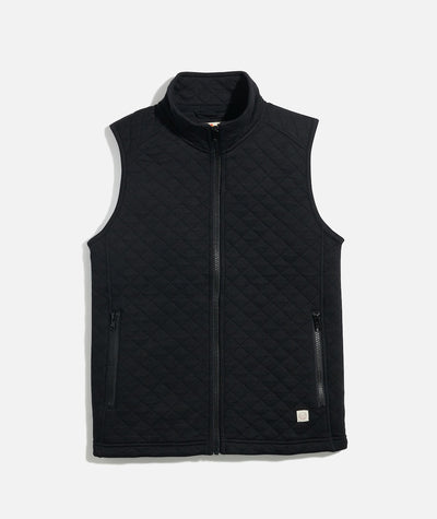 Women's Corbet Full Zip Vest in Black