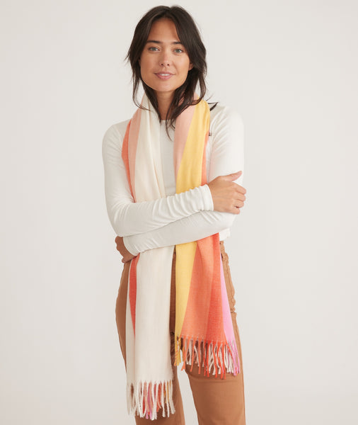 Mono Stripes Scarf - Ocean