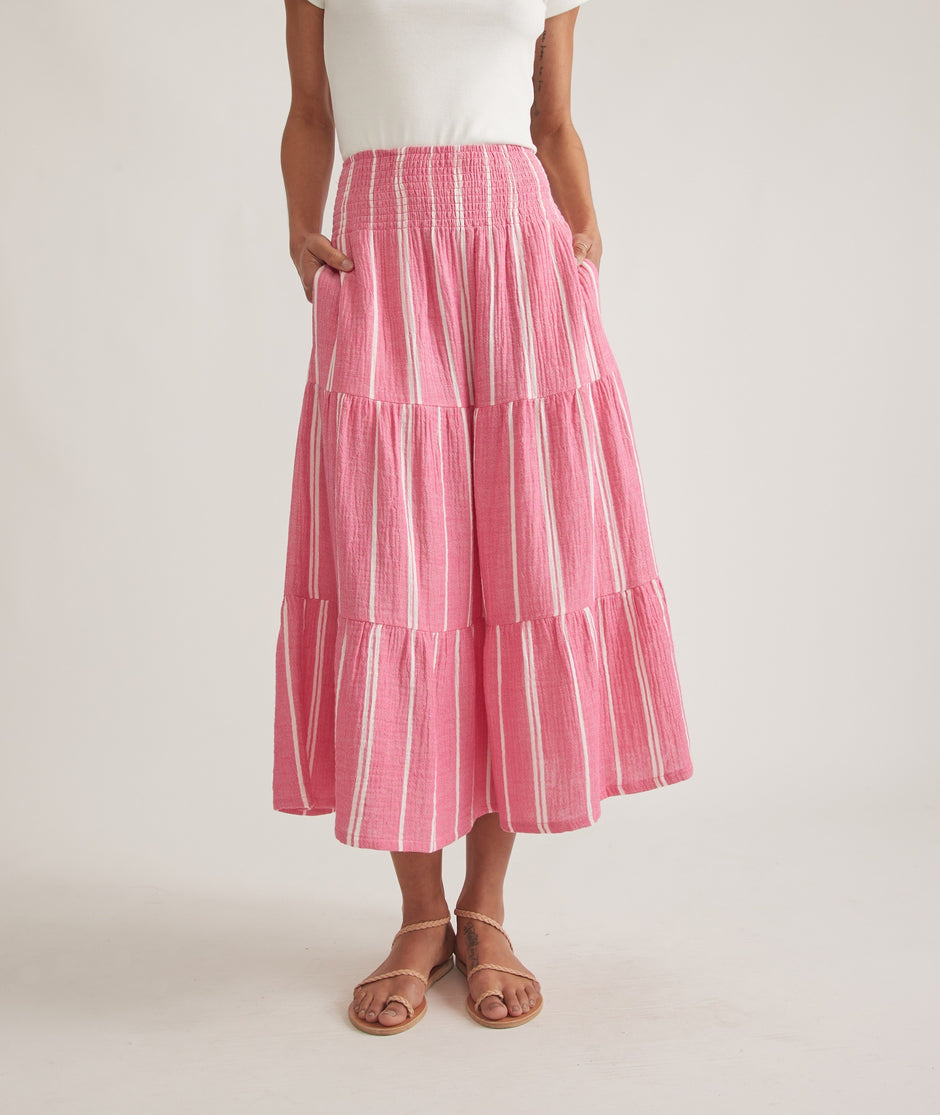 Corinne Double Cloth Maxi Skirt