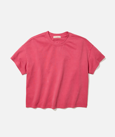 Women's Luxe Sueded Tee in Baked Apple
