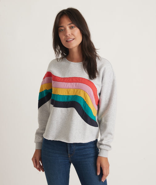 Summit Sweatshirt in Rainbow Wave – Marine Layer