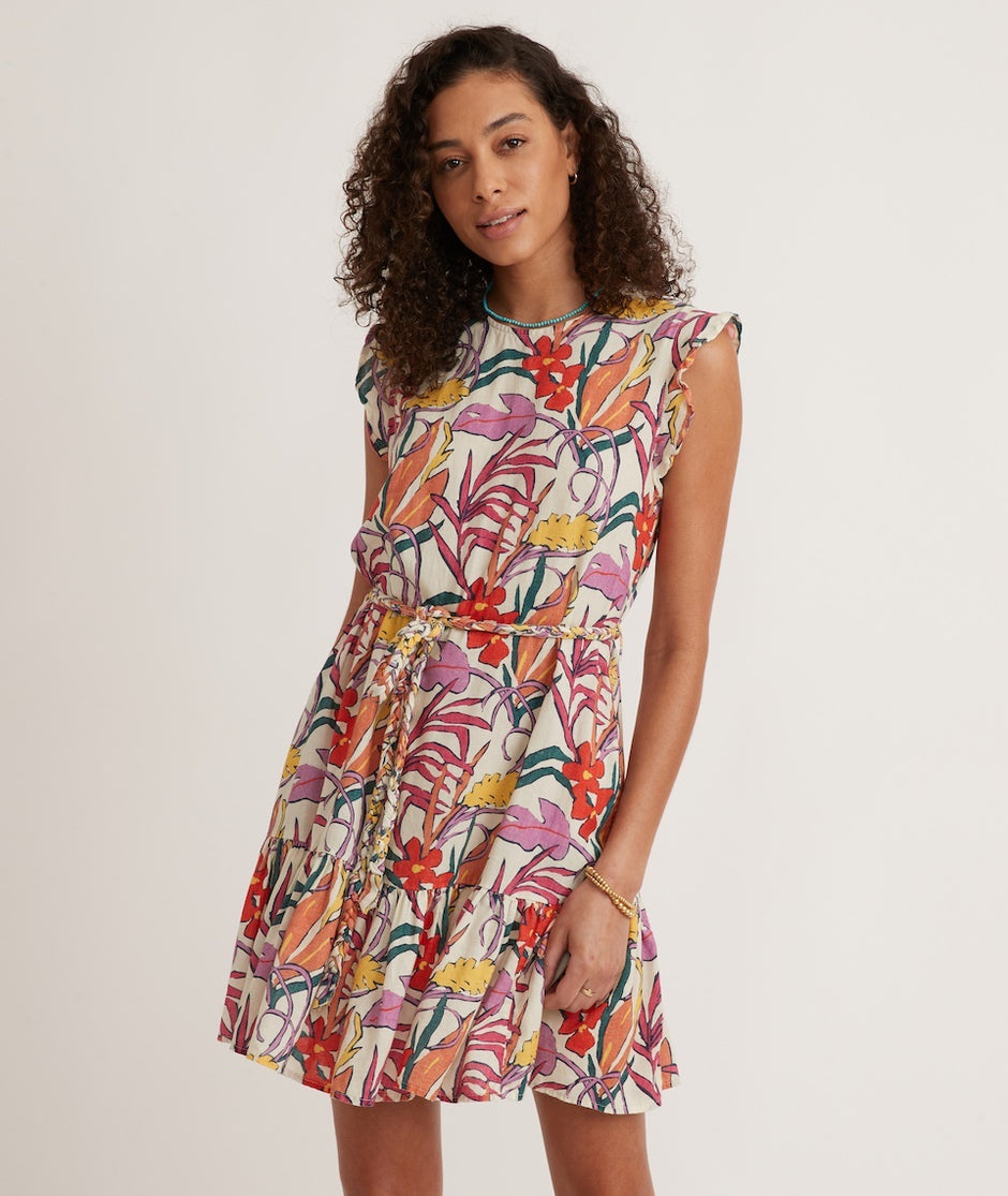 Laney Mini Dress in Tropical Floral