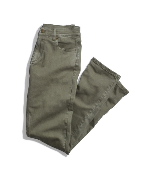 Slim Pocket Fit in Pant – 5 Olive Layer Marine Faded
