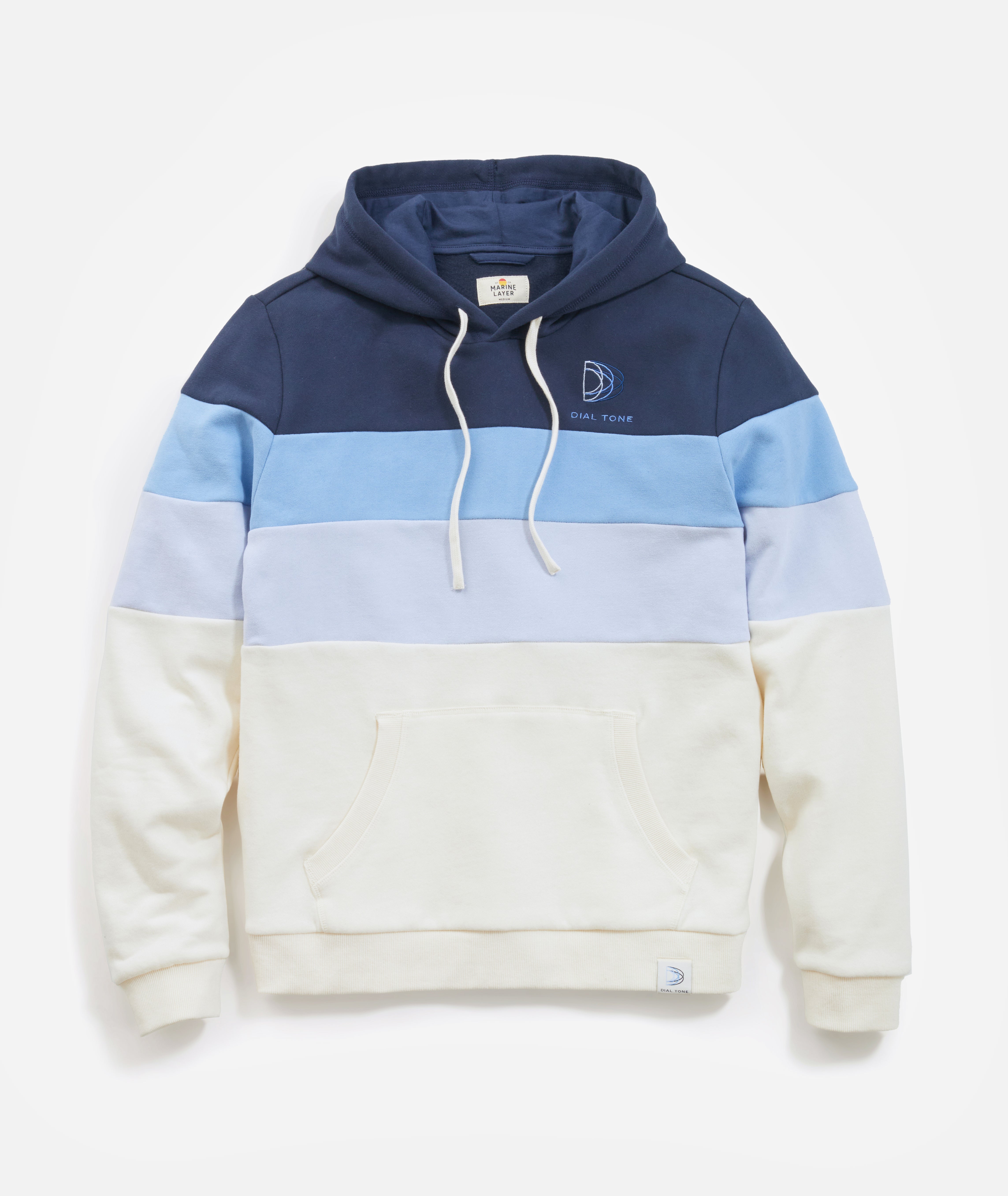 Custom Cut Sew Colorblock Hoodie – Marine Layer - Main Image
