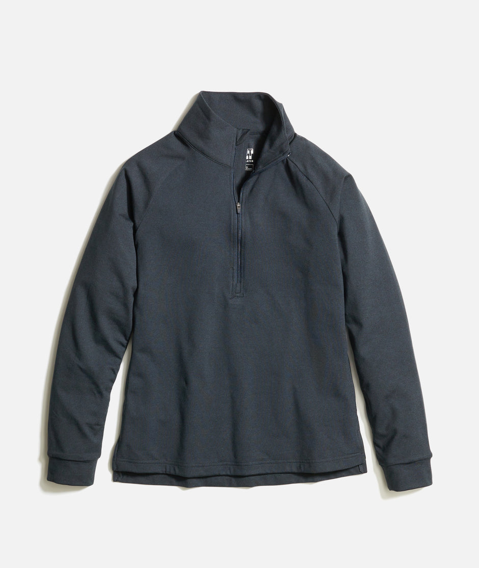 Women's Re-Spun Sport Quarter Zip in Charcoal