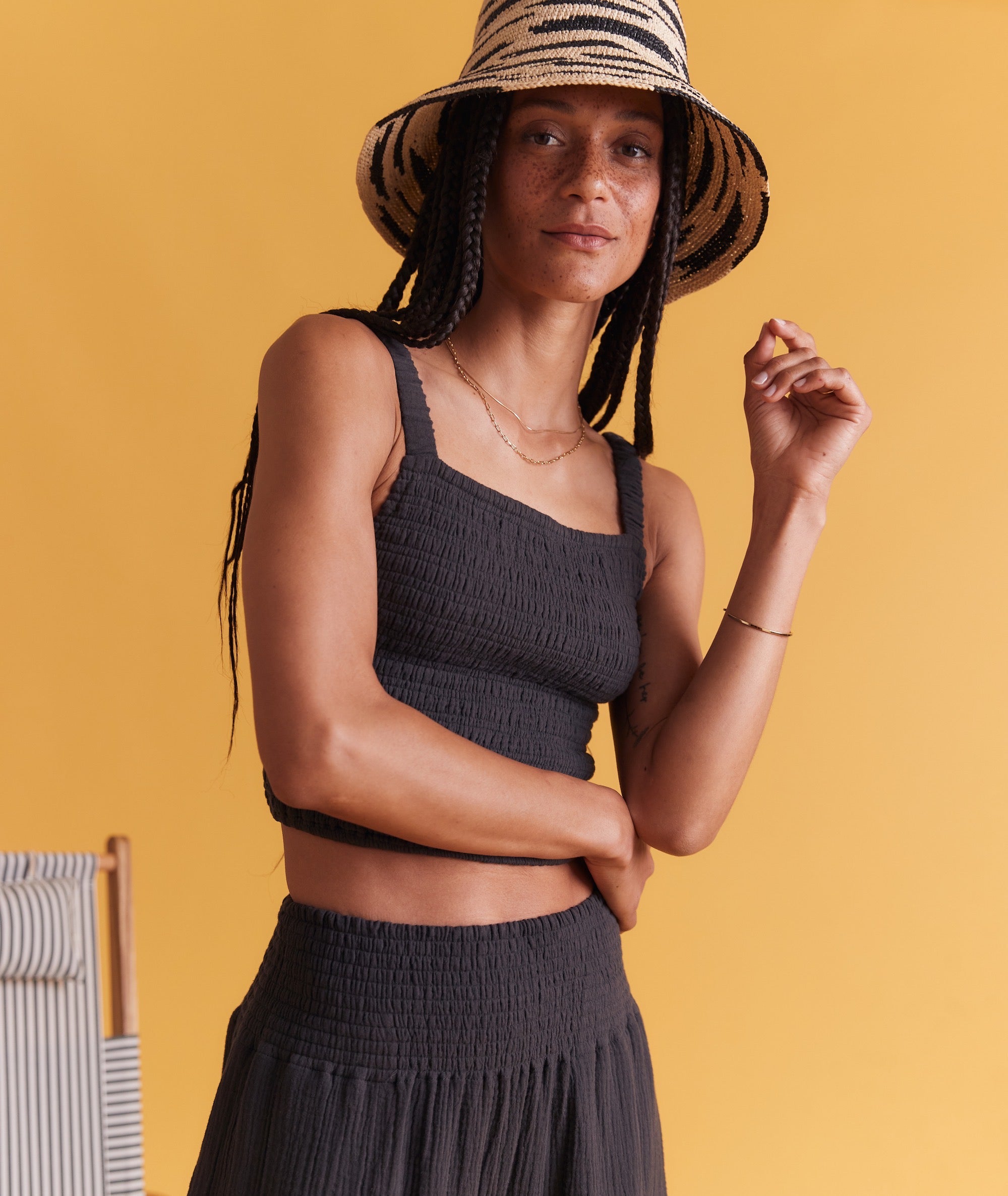 Lila Double Cloth Tank