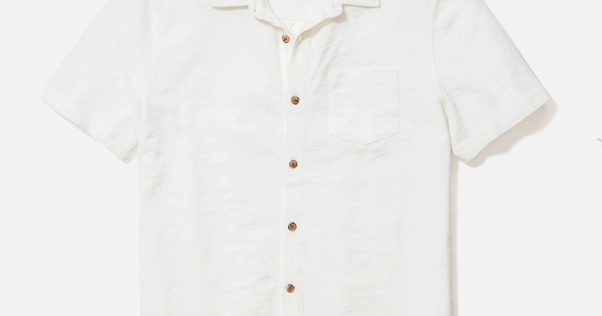 Slub Button Down Shirt