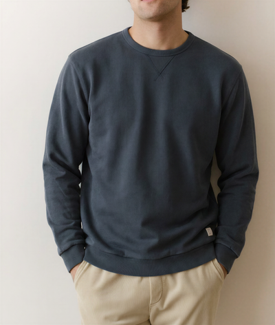 Men's Cloud 9 Fleece Relaxed Crewneck in Black