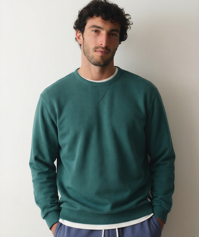 Men's Cloud 9 Fleece Relaxed Crewneck in Rainforest