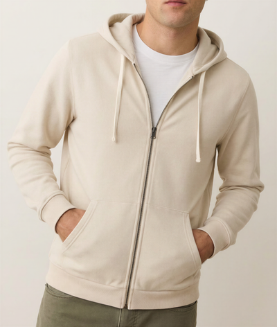 Men's Cloud 9 Fleece Full Zip Hoodie in Whitecap