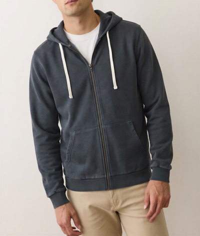 Men's Cloud 9 Fleece Full Zip Hoodie in Black