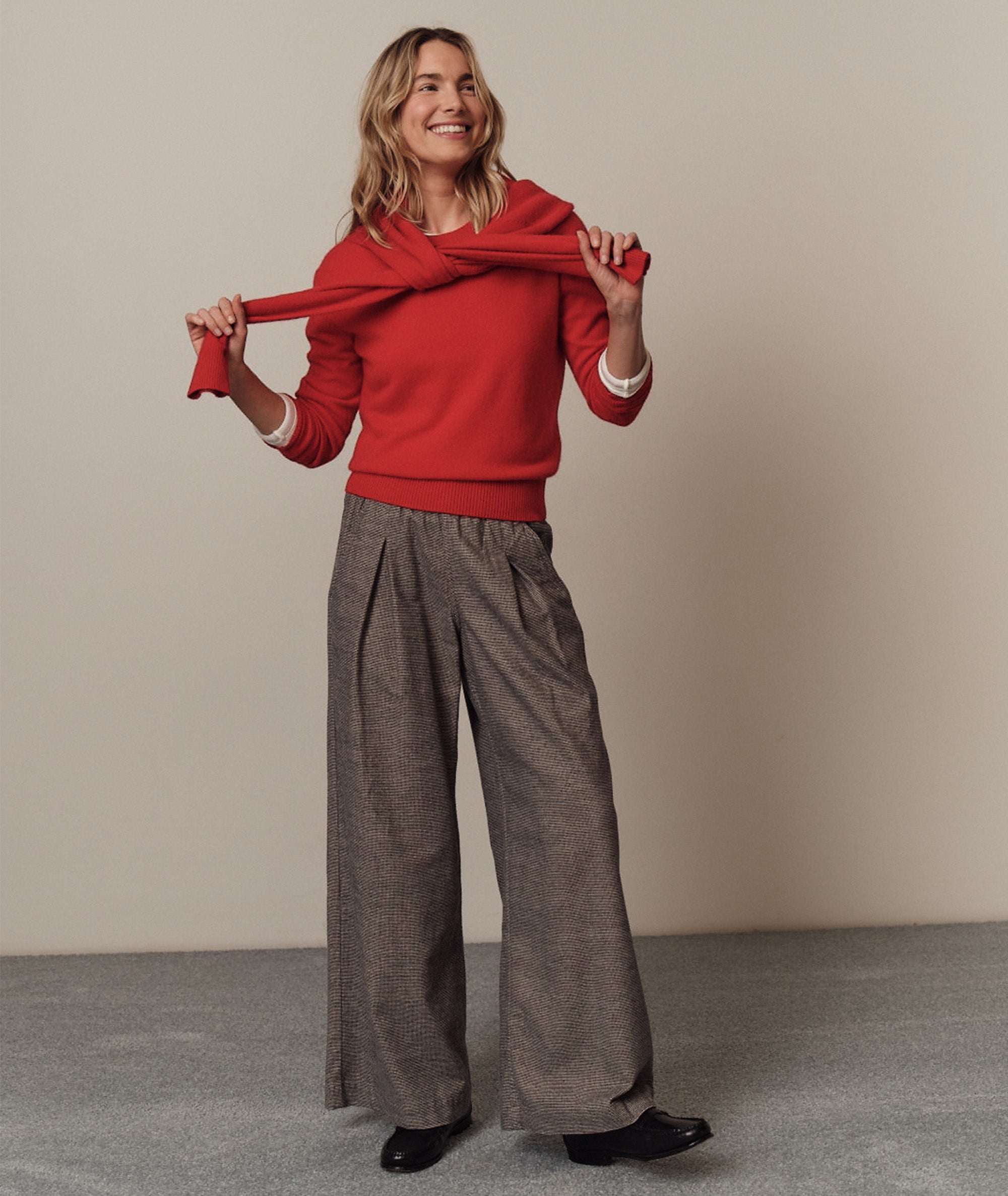 Allison Pleated Wide Leg Trouser