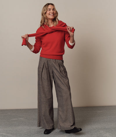 Allison Pleated Wide Leg Trouser