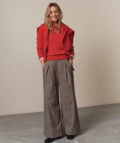 Allison Pleated Wide Leg Trouser