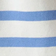 Antique White/ Blue Stripe