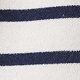 Cream & Navy Stripe