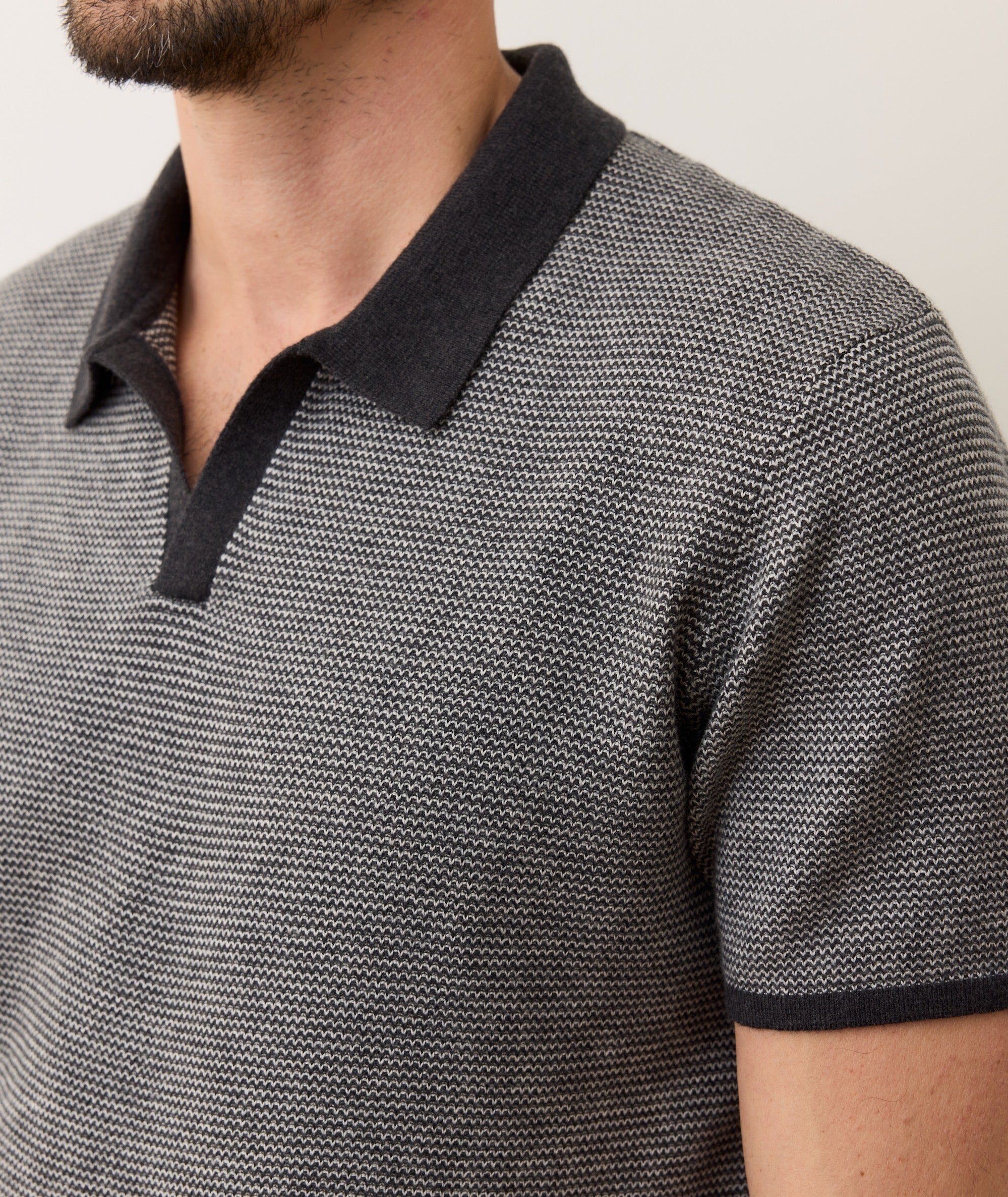 Marine Layer Liam Sweater Polo - Men's Charcoal, XL Marine Layer Liam Sweater Polo - Men's Charcoal, XL