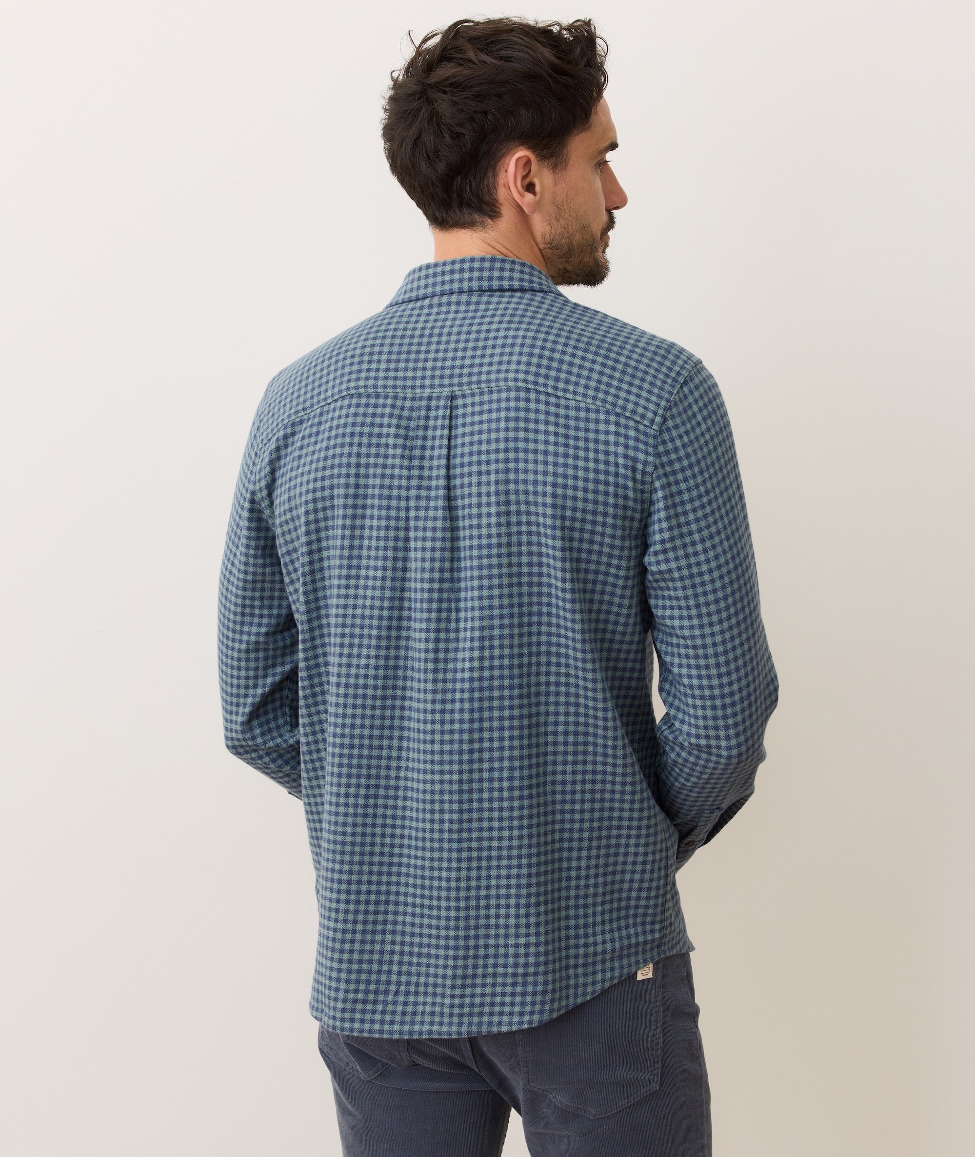 navy gingham dress shirt Apex Performance Dress Shirt XLarge / Navy/Sky Gingham