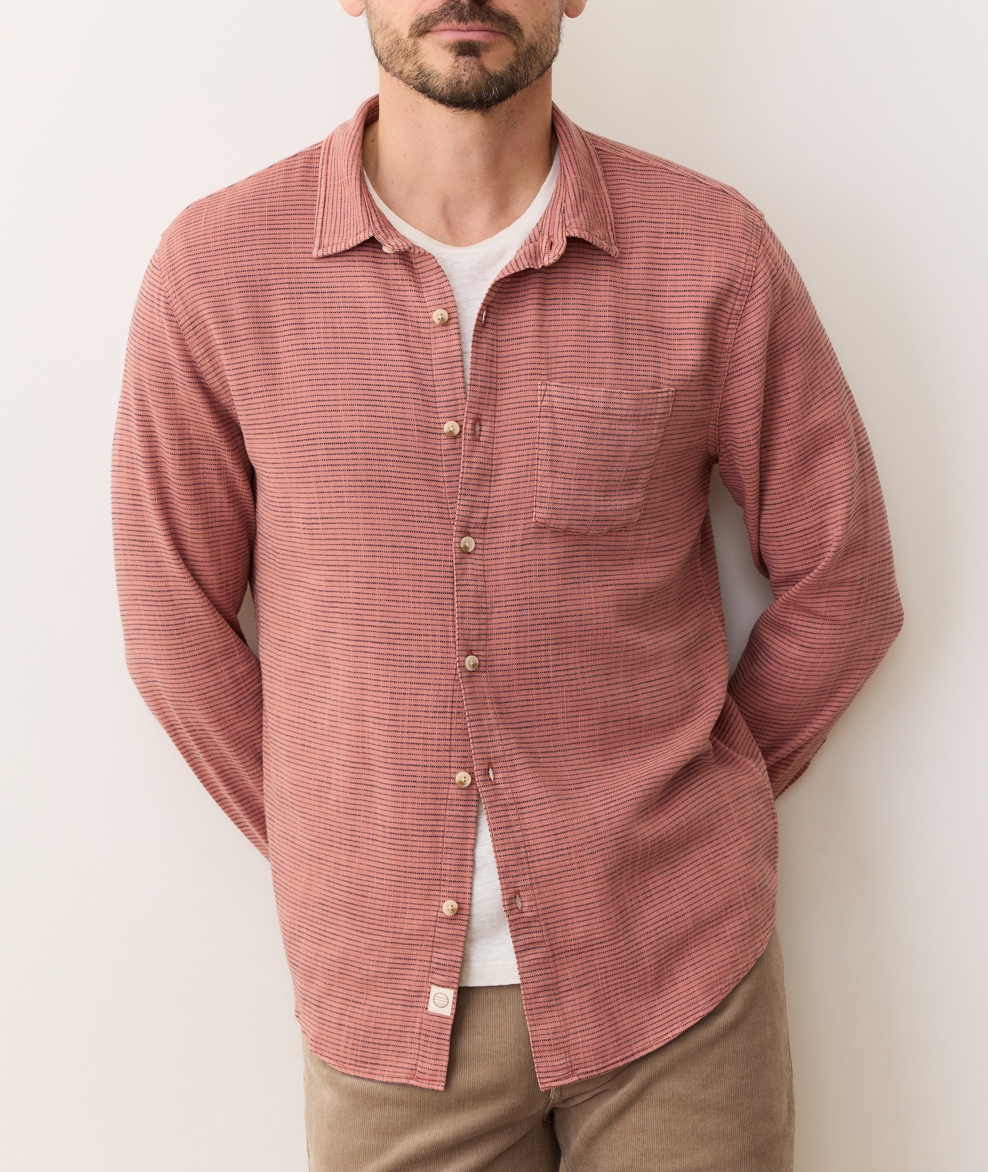 Stretch Selvage Long Sleeve Shirt