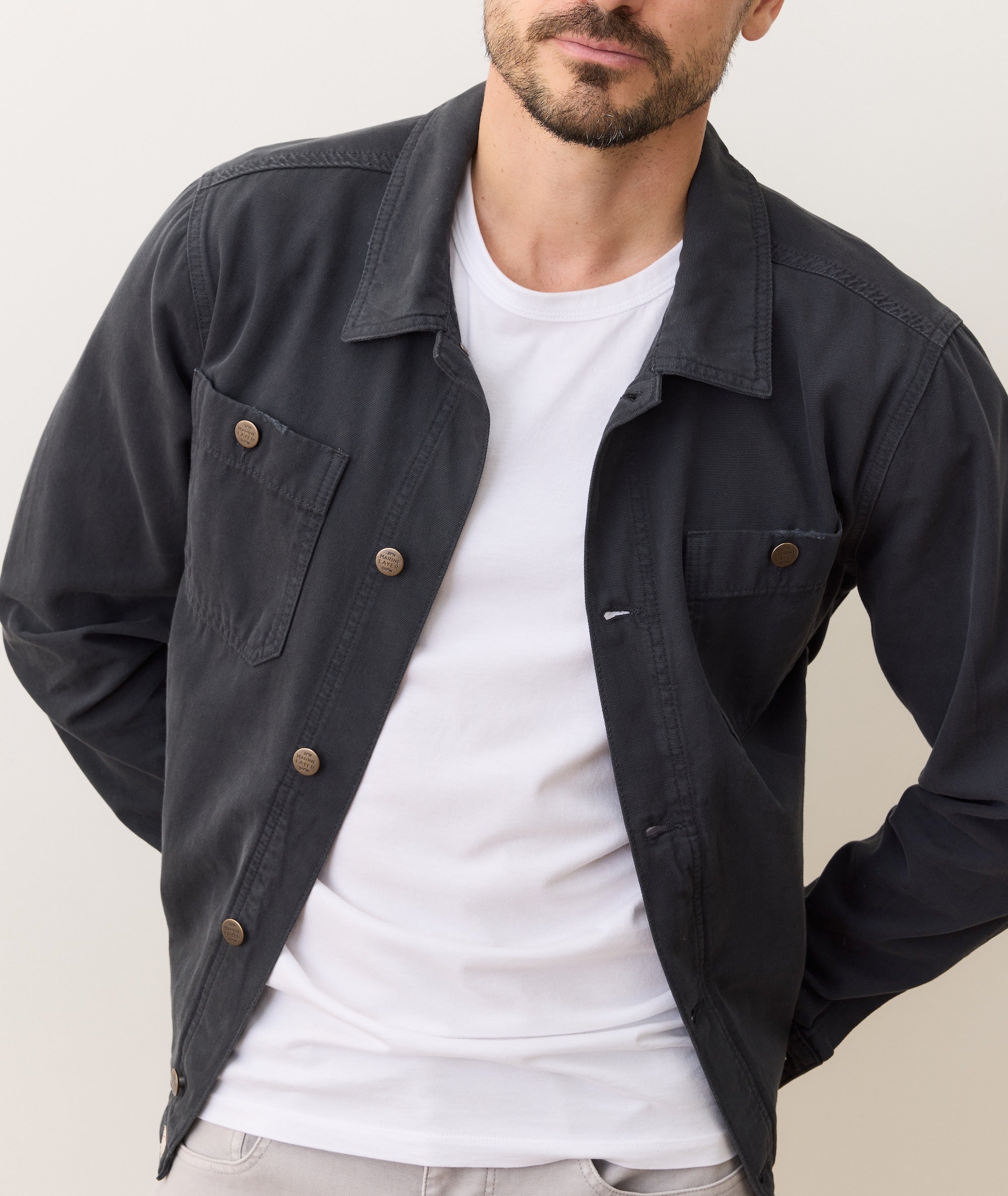 ジャケット・アウター Patrick Patrick Canvas Jacket – Marine Layer