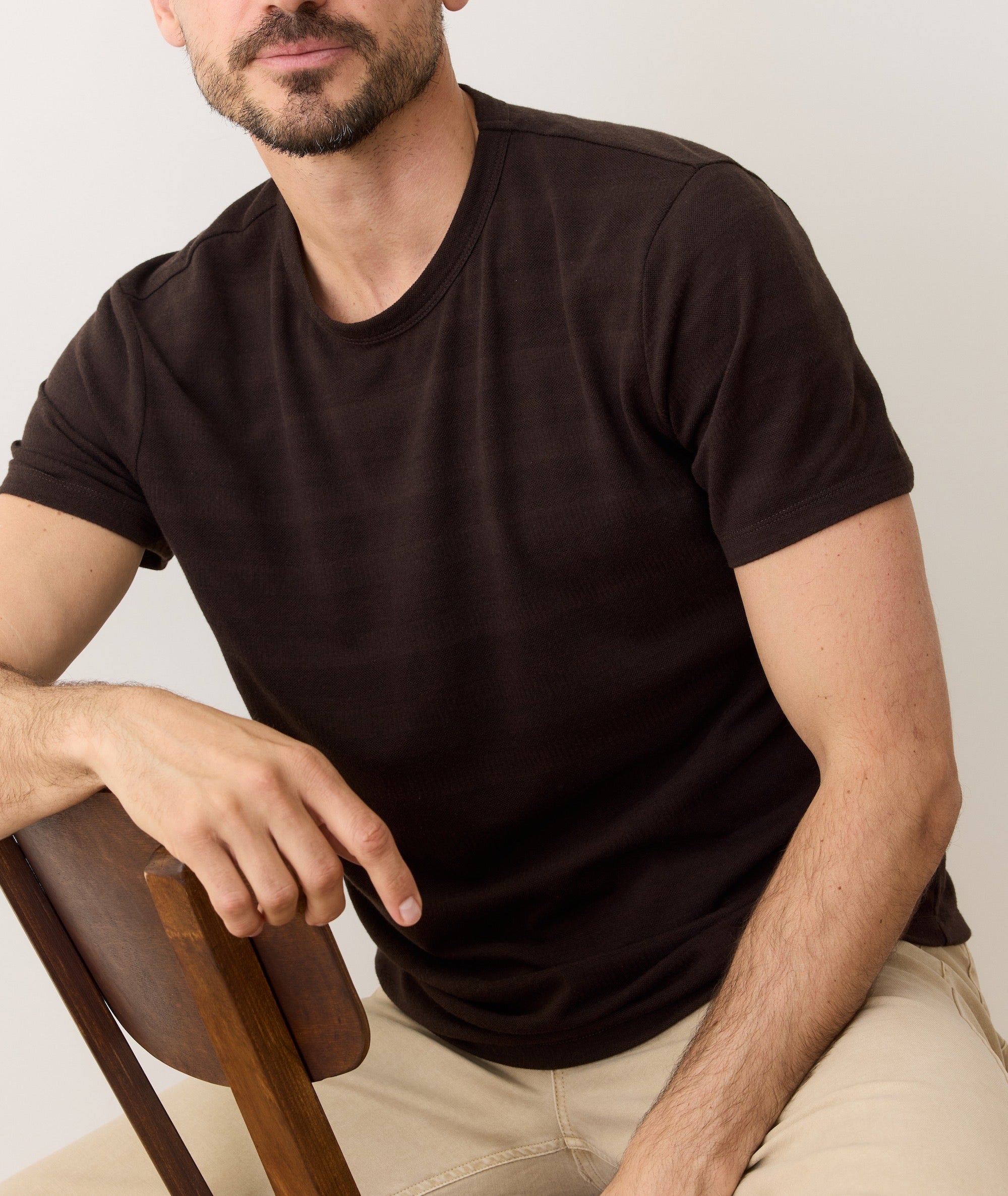 Signature Jacquard Crew Tee