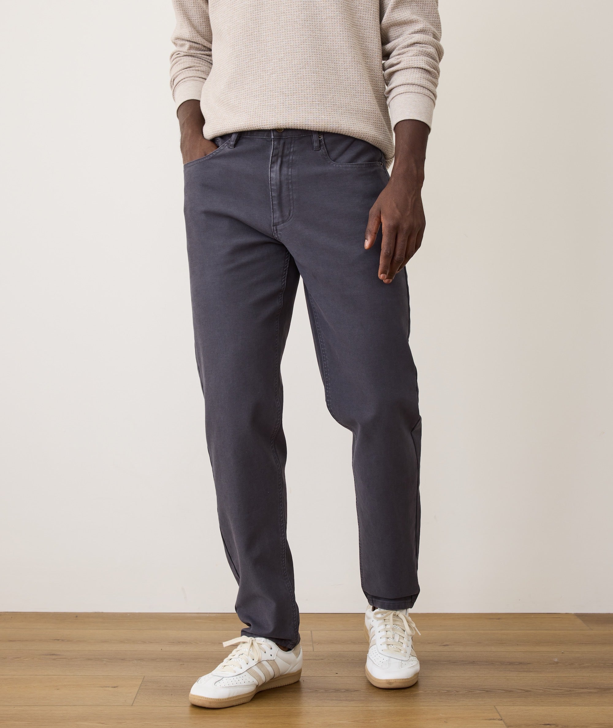 Flex Terry Slim Straight Pant