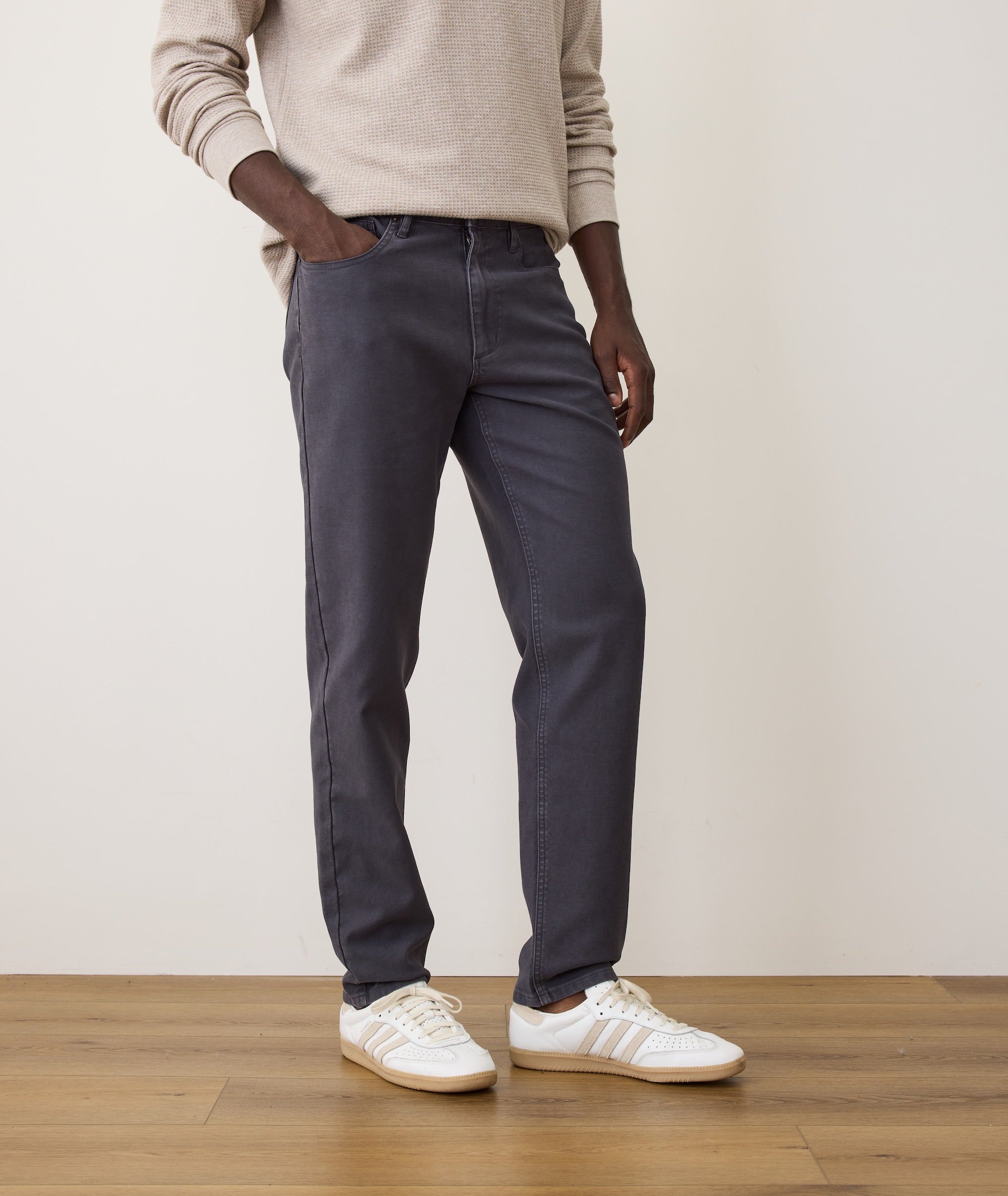 Flex Terry Slim Straight Pant