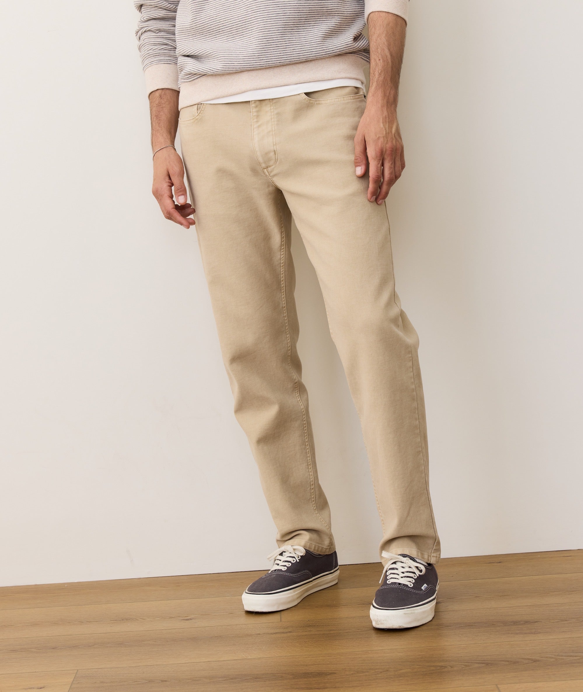 Flex Terry Slim Straight Pant