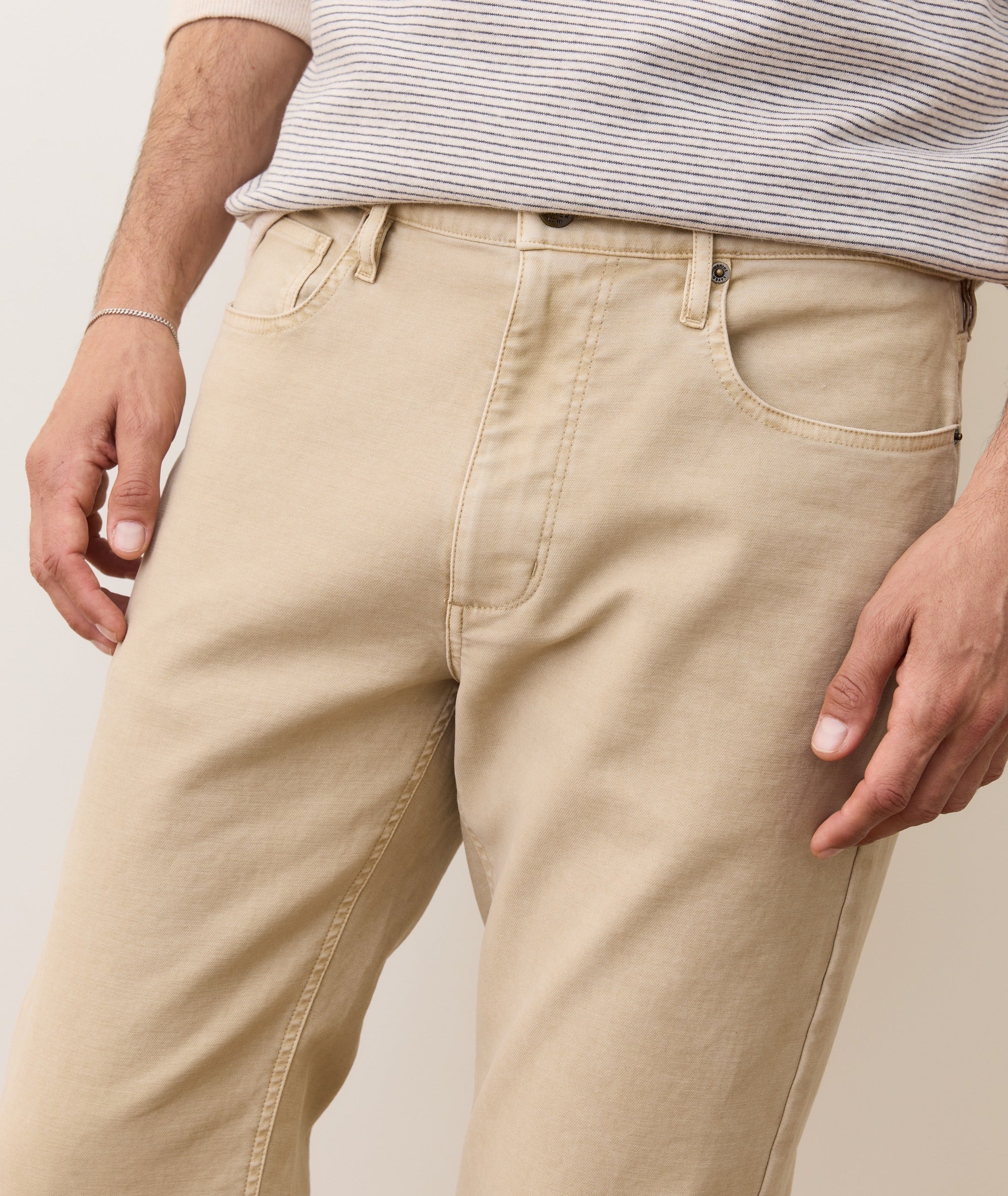 Flex Terry Slim Straight Pant