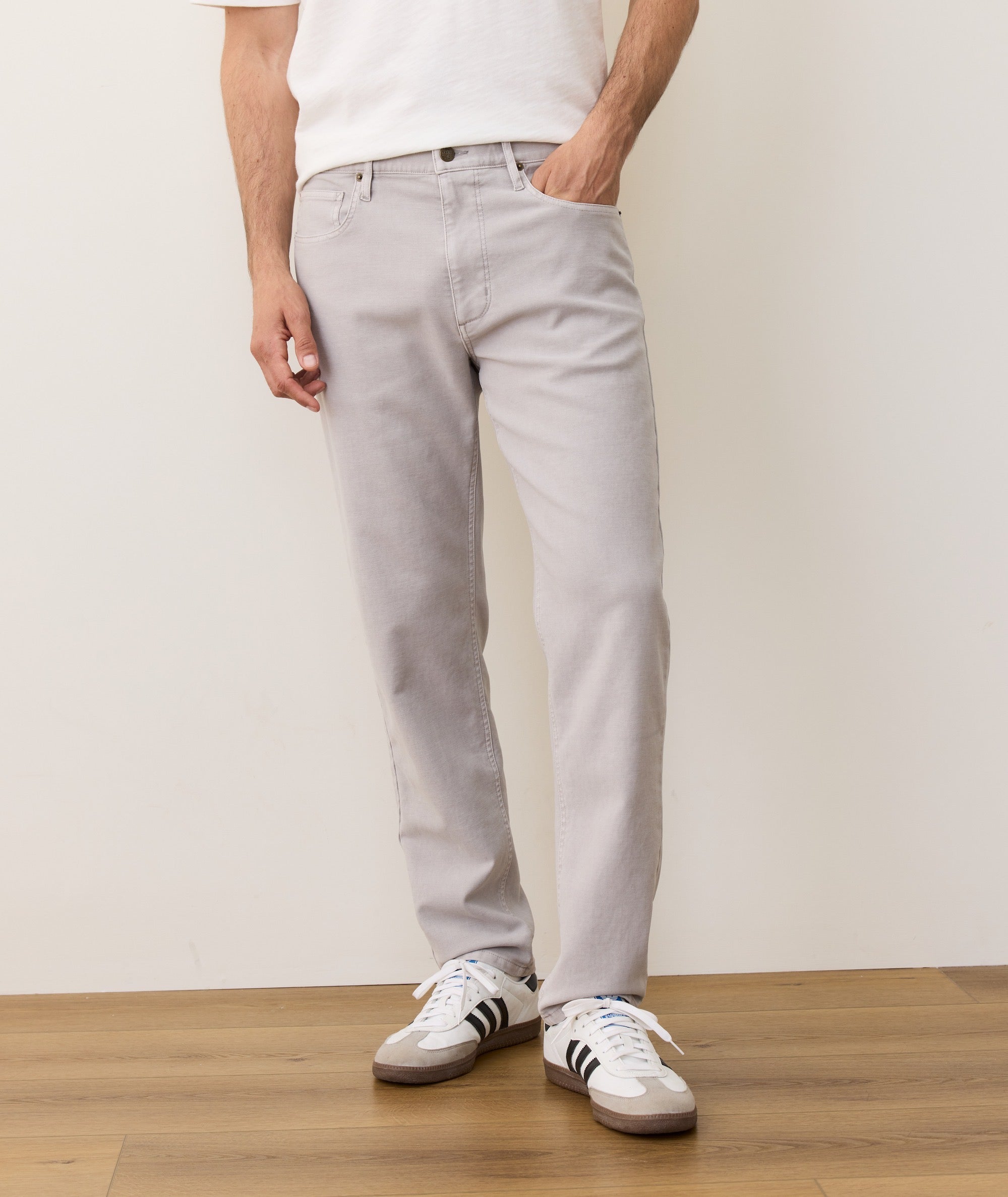 Flex Terry Slim Straight Pant