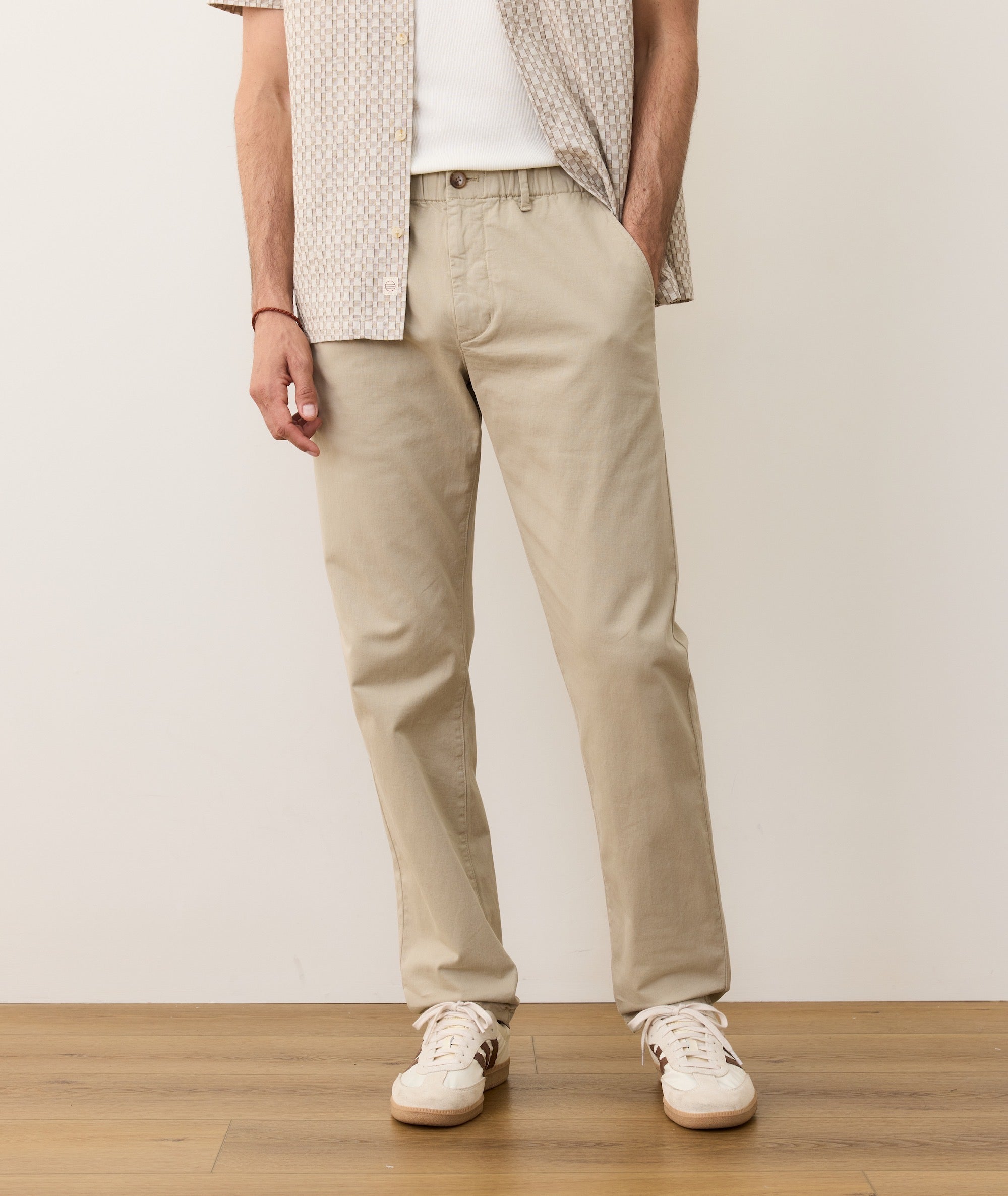 Marine Layer Saturday Twill Chino-Slim Straight Light Khaki / S Marine Layer Saturday Twill Chino-Slim Straight Light Khaki / S