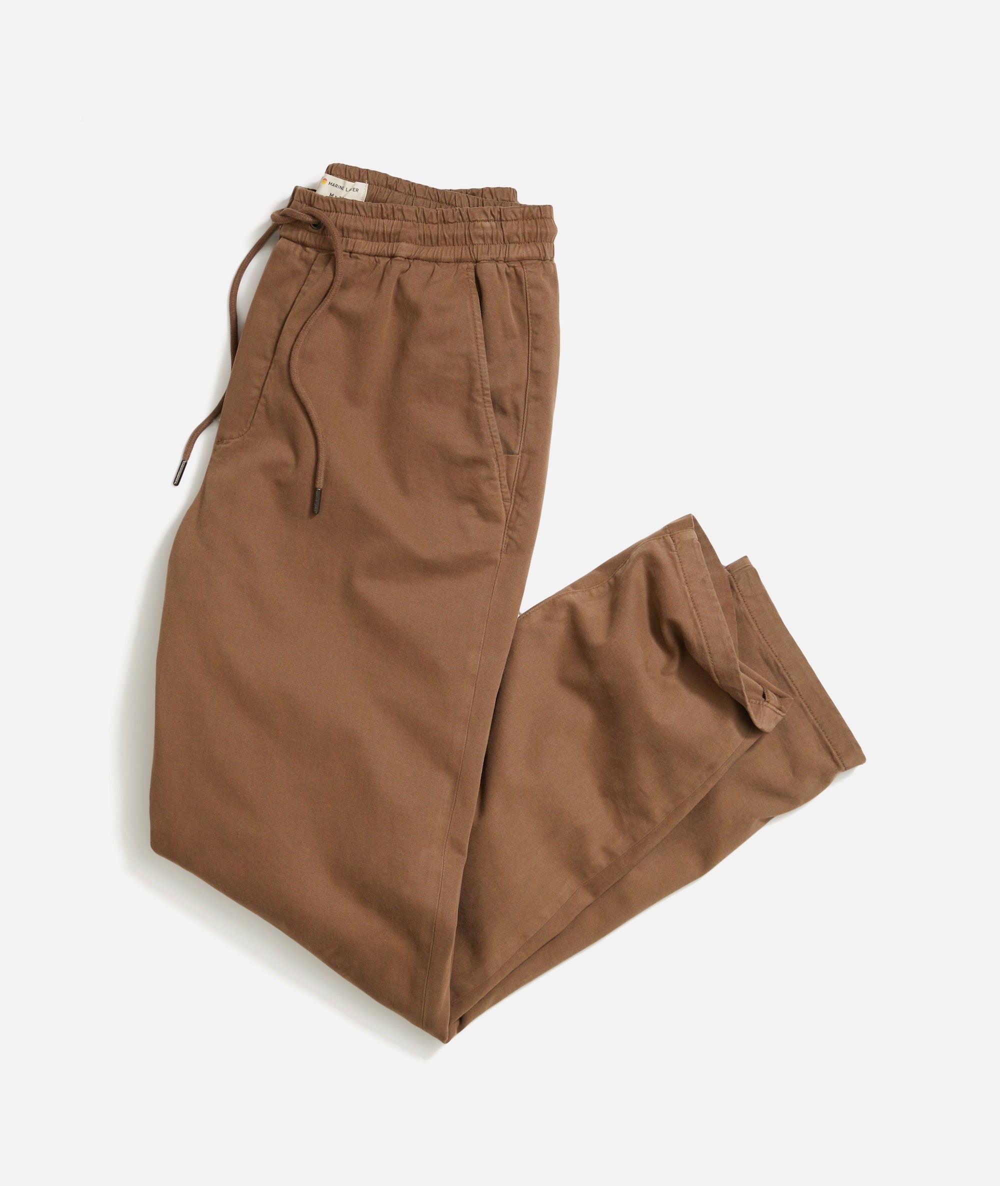 Men's Saturday Relaxed Fit Twill Pants | Brown | S-34 by Marine Layer Men's Saturday Relaxed Fit Twill Pants | Brown | S-34 by Marine Layer