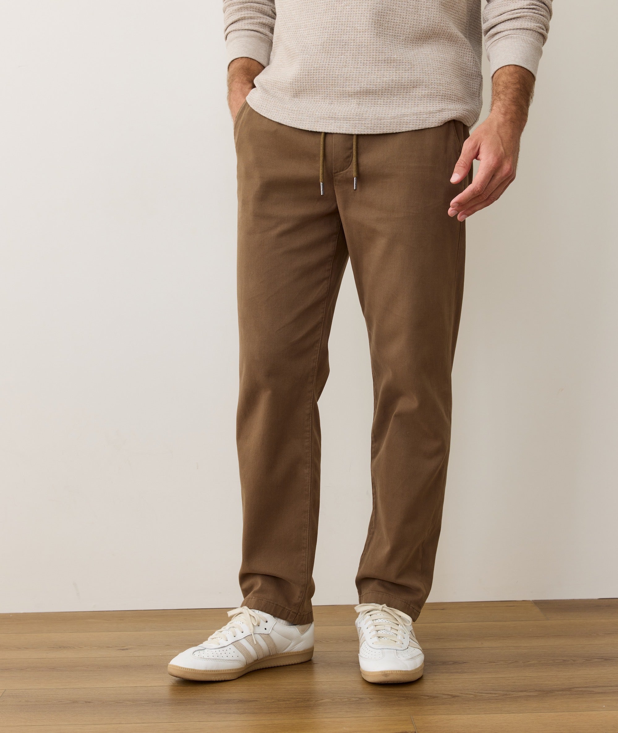 Men's Saturday Relaxed Fit Twill Pants | Brown | S-34 by Marine Layer Men's Saturday Relaxed Fit Twill Pants | Brown | S-34 by Marine Layer
