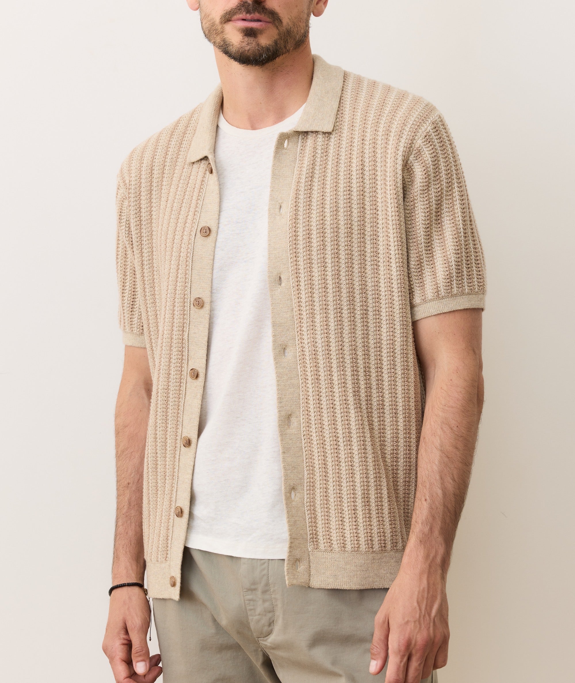 sweater dress shirt Marine Layer Wyatt Men Sweater Button Down