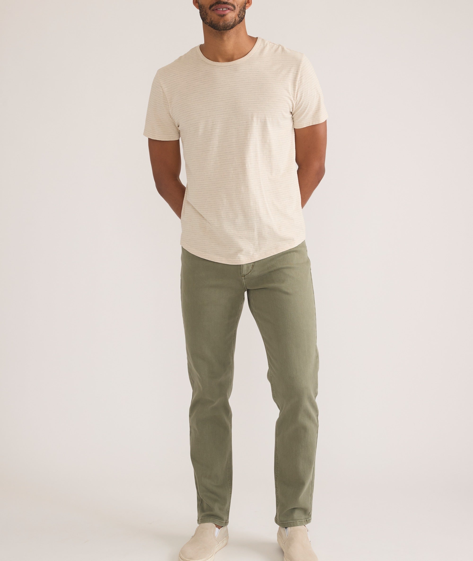 5 Pocket Athletic Fit Twill Pant